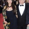 Daniel Auteuil et sa femme Aude Ambroggi - Montée des marches du film "Inside Llewyn Davis" lors du 66e festival du film de Cannes, le 19 mai 2013.