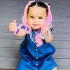 Blac Chyna fait porter des extensions colorées à sa fille Dream. Photo postée sur Twitter le 25 avril 2018.