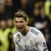 Après avoir été mené 3-0 pendant 97 minutes face à la Juventus, le Real Madrid obtient un penalty, transformé par Cristiano Ronaldo qui envoi son équipe en demi-finale de la Champions League. Madrid, le 11 avril 2018.