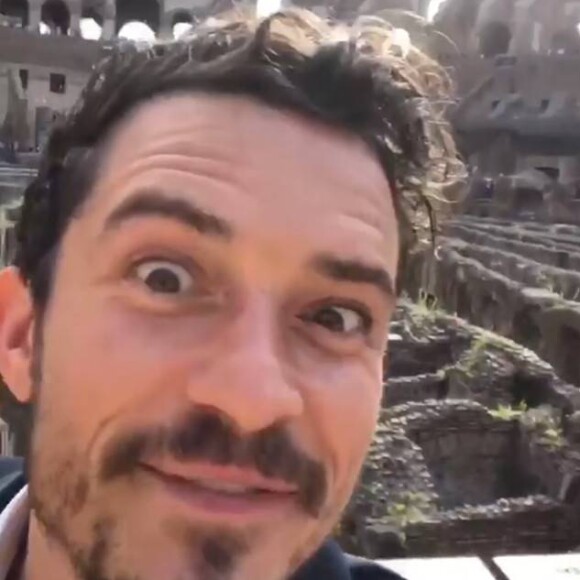 L'acteur Orlando Bloom était avec sa petite amie Katy Perry à Rome, le temps d'une escapade romantique le week-end du 28 et 29 avril 2018.