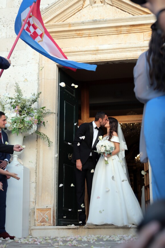 Marin Čilić a célébré son mariage avec sa compagne Kristina Milković le 28 avril 2018 en Croatie à Cavtat, dans la municipalité de Konavle, quelques kilomètres au sud de Dubrovnik. © Grgo Jelavic/PIXSELL/ABACAPRESS.COM