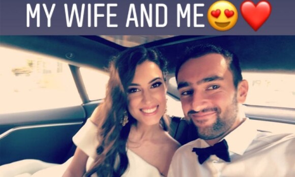 Marin Čilić a partagé en story Instagram cette image de son mariage avec sa compagne Kristina Milković, célébré le 28 avril 2018 en Croatie à Cavtat, dans la municipalité de Konavle, quelques kilomètres au sud de Dubrovnik.