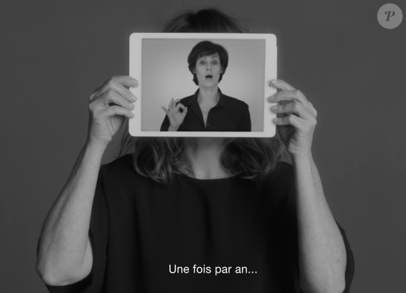 Marie-Claude Pietragalla - Les stars se mobilisent pour le 1er spot de campagne IMAGYN (Initiative des MAlades atteintes de cancers GYNécologiques). Mai 2018.