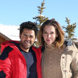 Jamel Debbouze et sa femme Mélissa Theuriau au 20ème festival du film de comédie de l'Alpe d'Huez le 20 janvier 2017. © Dominique Jacovides / Bestimage