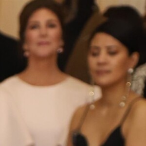 Scarlett Johansson et son compagnon Colin Jost -au Met Gala à New York, le 7 mai 2018