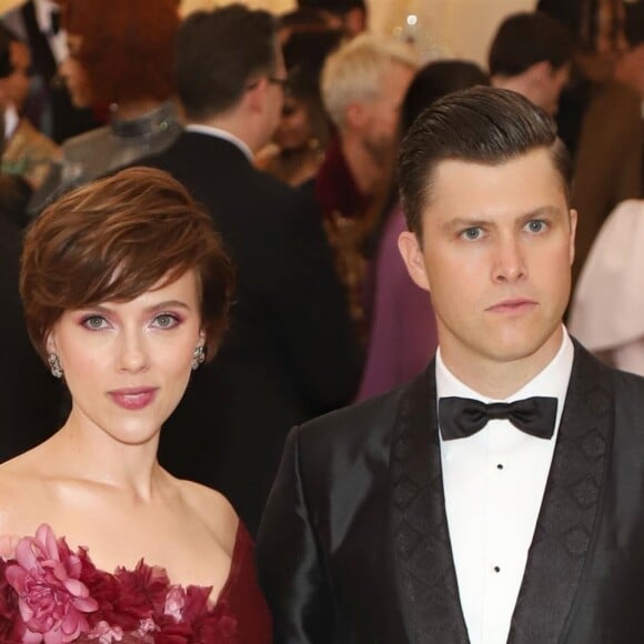 Scarlett Johansson et son compagnon Colin Jost au Met Gala à New York, le 7 mai 2018