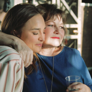 Maurane et Typh Barrow à la fête de l'Iris, à Bruxelles, le dimanche 6 mai 2018.