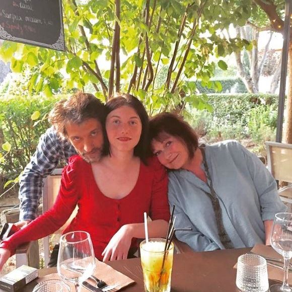 Maurane a partagé cette photo de sa fille et de son ex-mari sur Instagram. Octobre 2017