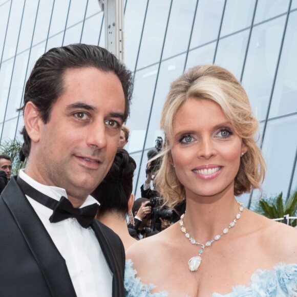 Sylvie Tellier (enceinte) et son mari Laurent - Montée des marches du film « Plaire, aimer et courir vite » lors du 71ème Festival International du Film de Cannes. Le 10 mai 2018 © Borde-Jacovides-Moreau/Bestimage