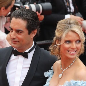 Sylvie Tellier (enceinte) et son mari Laurent - Montée des marches du film « Plaire, aimer et courir vite » lors du 71ème Festival International du Film de Cannes. Le 10 mai 2018 © Borde-Jacovides-Moreau/Bestimage