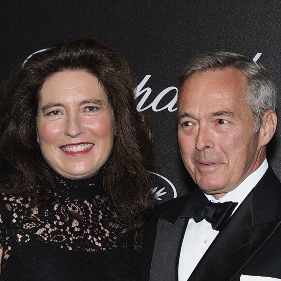 Karl-Friedrich Scheufele et sa femme Christine au photocall de la soirée "Chopard Secret Night" au Château de la Croix des Gardes lors du 71ème Festival International du Film de Cannes, le 11 mai 2018. © Jacovides-Borde-Moreau/Bestimage