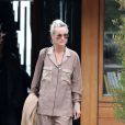 Exclusif - Laeticia Hallyday a passé toute l'après-midi avec ses amis Yaël Abrot, Christina, Ezra Petronio et sa compagne Lana Petrusevych au restaurant "Little Beach House" à Malibu le 11 mai 2018.