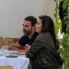 Eva Longoria, enceinte, et son mari José Baston sont allés déjeuner au restaurant E Baldi à Beverly Hills, le 8 mai 2018