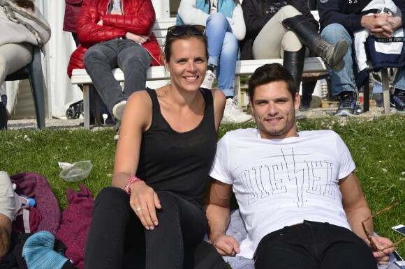 Laure Manaudou et son frère Florent Manaudou - People au "GPA Jump Festival" à Cagnes-sur-Mer, le 29 mars 2014.