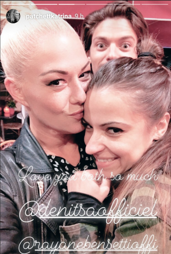 Rayane Bensetti et Denitsa Ikonomova réunis pour soutenir Katrina Patchett lors de son spectacle "Holiday On Ice", mai 2018.