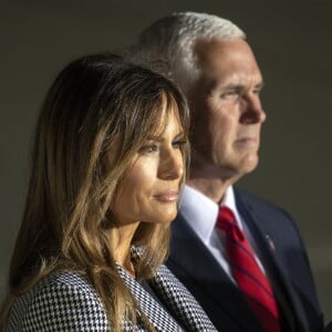 Melania Trump, Mike Pence - Donald Trump accueille les détenus américains libérés par Pyongyang, le 10 mai 2018.