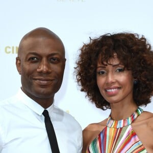 Harry Roselmack et Sonia Roland - Soirée du dîner de la Semaine du Cinema Positive au Palm Beach lors du 71ème Festival International de Cannes le 14 mai 2018. © Giancarlo Gorassini/Bestimage