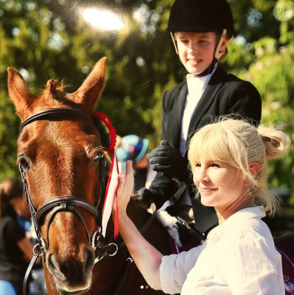L'ex-femme de Ronan Keating avec sa fille Ali, blessée après une chute de cheval le 8 mai 2018.