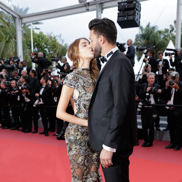 Thomas Vergara et Nabilla Benattia - Montée des marches du film "'Solo: A Star Wars Story" lors du 71e Festival International du Film de Cannes le 15 mai 2018.