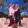 Portia de Rossi invitée de l'émission de Ellen DeGeneres "The Ellen show" à l'occasion des 60 ans de la star de la télévision. Elle lui a offert un sanctuaire pour gorilles au Rwanda. Février 2018.