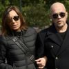 Zazie, Pascal Obispo - Obsèques de Maurane en l'église Notre-Dame des Grâces à Woluwe-Saint-Pierre en Belgique le 17 mai 2018.