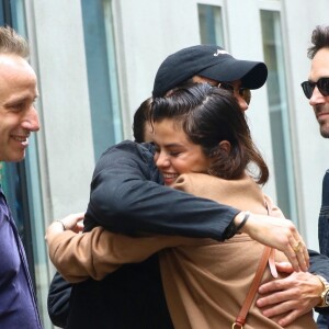 Selena Gomez, Paul Rudd, Justin Theroux - Exclusif - Selena Gomez retrouve ses amis pour aller voir la pièce 'Harry Clarke' à West Village à New York le 6 mai 2018