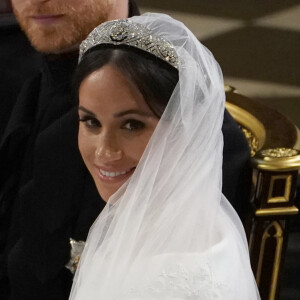 Meghan Markle, duchesse de Sussex - Cérémonie de mariage du prince Harry et de Meghan Markle en la chapelle Saint-George au château de Windsor, Royaume Uni, le 19 mai 2018.