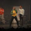 Semi-Exclusif - Chris Keller (GSquad), Allan Theo, Frank Delay (2be3) - Les artistes de la pièce de théâtre "Boys Band Forever" sur la scène de l'Apollo Théâtre à Paris. Le 23 mars 2018 © Marc Ausset-Lacroix / Bestimage