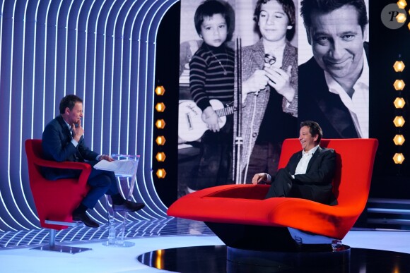 Exclusif - Enregistrement de l'émission"Le Divan" présentée par Marc-Olivier Fogiel avec Laurent Gerra en invité, qui sera diffusée le 25 Mai 2018 sur France 3. © Guillaume Gaffiot / Bestimage