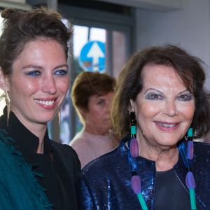 Claudia Cardinale et sa fille Claudia Squitieri à la première de "Rudy Valentino" à Rome, le 23 mai 2018.