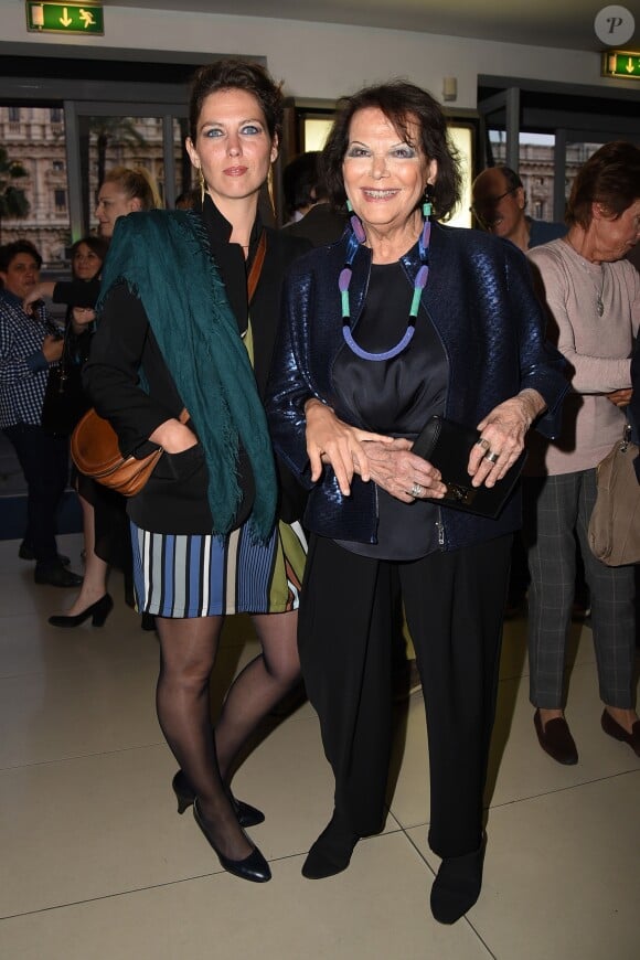 Claudia Cardinale et sa fille Claudia Squitieri à la première de "Rudy Valentino" à Rome, le 23 mai 2018.