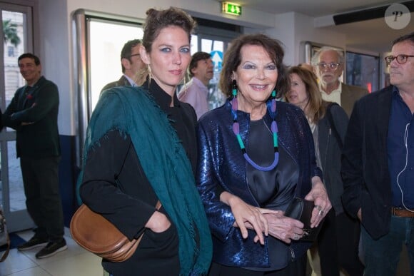 Claudia Cardinale et sa fille Claudia Squitieri à la première de "Rudy Valentino" à Rome, le 23 mai 2018.