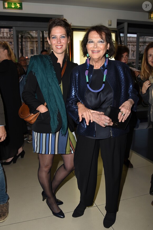 Claudia Cardinale et sa fille Claudia Squitieri à la première de "Rudy Valentino" à Rome, le 23 mai 2018.