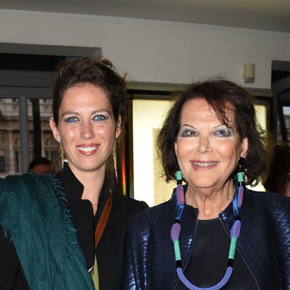 Claudia Cardinale et sa fille Claudia Squitieri à la première de "Rudy Valentino" à Rome, le 23 mai 2018.