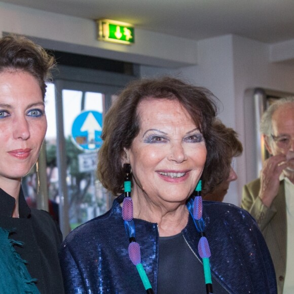 Claudia Cardinale et sa fille Claudia Squitieri à la première de "Rudy Valentino" à Rome, le 23 mai 2018.