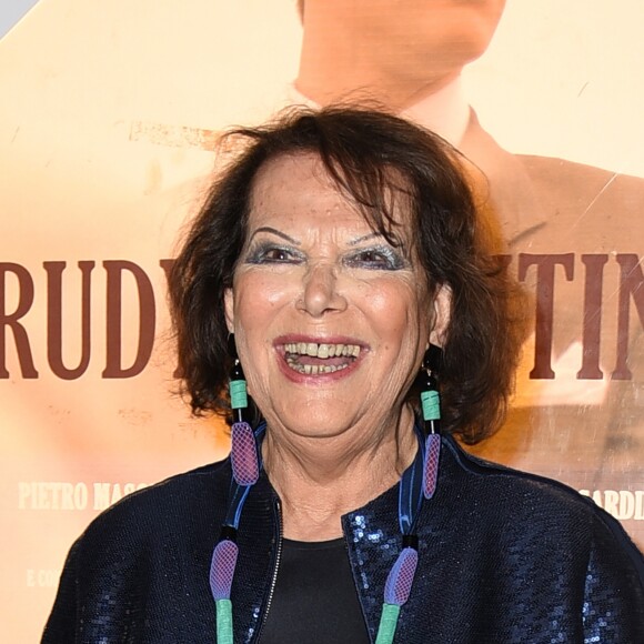 Claudia Cardinale à la première de "Rudy Valentino" à Rome, le 23 mai 2018.