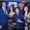 Rosaria Russo, Antonio Catania, Claudia Cardinale, Pietro Masotti à la première de "Rudy Valentino" à Rome, le 23 mai 2018.