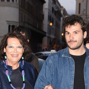 Claudia Cardinale à la première de "Rudy Valentino" à Rome, le 23 mai 2018.