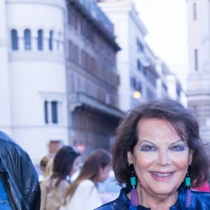 Antonio Catania, Claudia Cardinale à la première de "Rudy Valentino" à Rome, le 23 mai 2018.