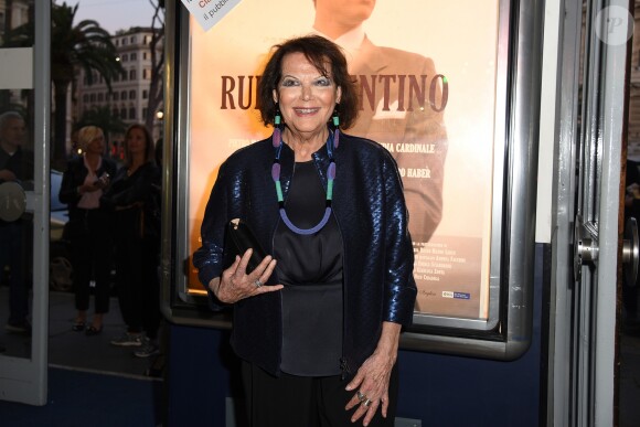 Claudia Cardinale à la première de "Rudy Valentino" à Rome, le 23 mai 2018.