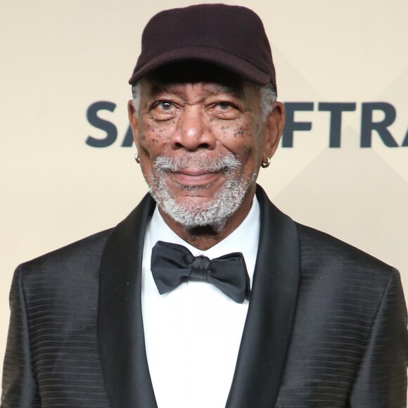 Morgan Freeman à la remise de prix des acteurs Guild awards à l'Auditorium Shrine à Los Angeles, le 21 january 2018.