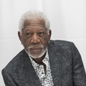 Morgan Freeman lors de la conférence de presse du film ''Braquage à l'ancienne''' (Going In Style) au Whitby Hotel à New York, le 25 mars 2017.