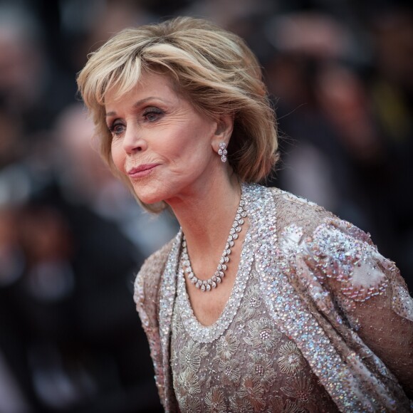 Jane Fonda - Montée des marches du film " Blackkklansman " lors du 71ème Festival International du Film de Cannes. Le 14 mai 2018.