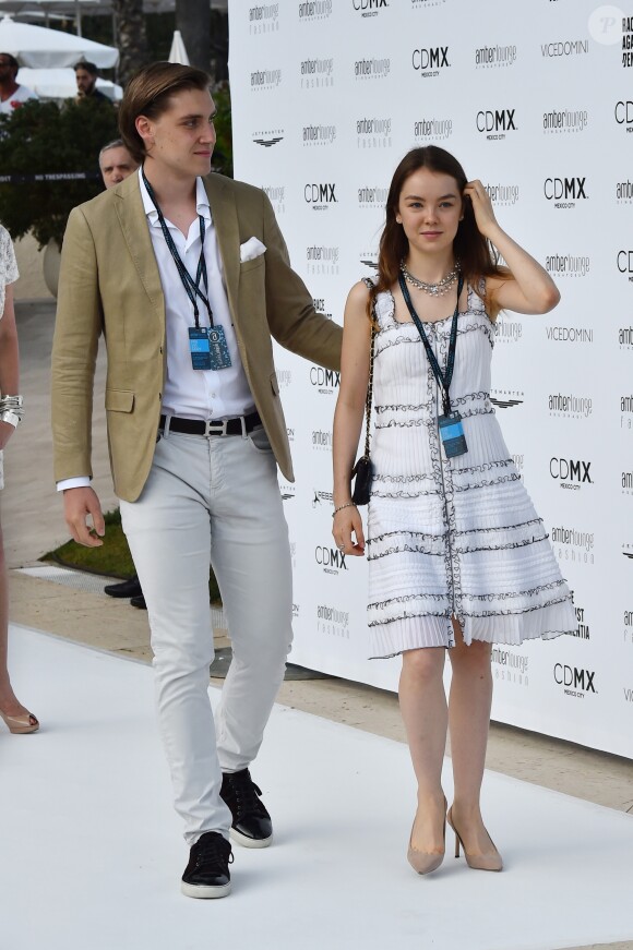 La princesse Alexandra de Hanovre et son compagnon Ben-Sylvester Strautmann lors de la soirée Amber Lounge UNITE Monaco 2018 au profit de la fondation de Jackie Stewart "Race Against Dementia" à l'hôtel Méridien Beach Plaza à Monte-Carlo, Monaco, le 25 mai 2018. © Bruno Bebert/Bestimage