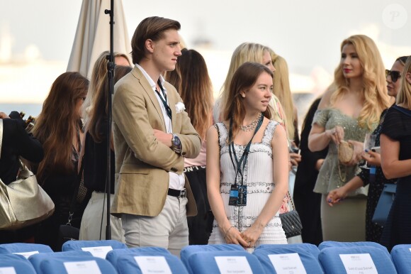 La princesse Alexandra de Hanovre et son compagnon Ben-Sylvester Strautmann lors de la soirée Amber Lounge UNITE Monaco 2018 au profit de la fondation de Jackie Stewart "Race Against Dementia" à l'hôtel Méridien Beach Plaza à Monte-Carlo, Monaco, le 25 mai 2018. © Bruno Bebert/Bestimage