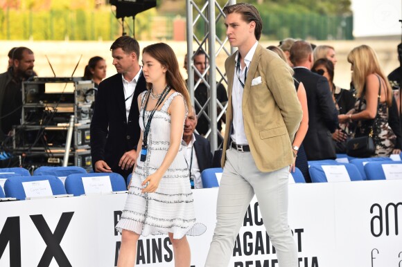 La princesse Alexandra de Hanovre et son compagnon Ben-Sylvester Strautmann lors de la soirée Amber Lounge UNITE Monaco 2018 au profit de la fondation de Jackie Stewart "Race Against Dementia" à l'hôtel Méridien Beach Plaza à Monte-Carlo, Monaco, le 25 mai 2018. © Bruno Bebert/Bestimage