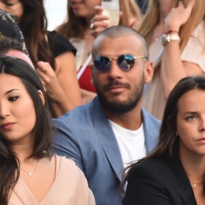 Louis Ducruet, sa fiancée Marie Chevallier et sa soeur Pauline Ducruet lors de la soirée Amber Lounge UNITE Monaco 2018 au profit de la fondation de Jackie Stewart "Race Against Dementia" à l'hôtel Méridien Beach Plaza à Monte-Carlo, Monaco, le 25 mai 2018. © Bruno Bebert/Bestimage