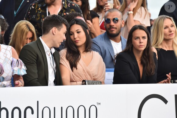 Louis Ducruet, sa fiancée Marie Chevallier et sa soeur Pauline Ducruet lors de la soirée Amber Lounge UNITE Monaco 2018 au profit de la fondation de Jackie Stewart "Race Against Dementia" à l'hôtel Méridien Beach Plaza à Monte-Carlo, Monaco, le 25 mai 2018. © Bruno Bebert/Bestimage