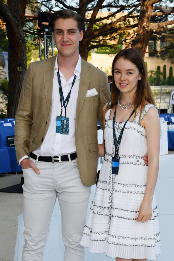 La princesse Alexandra de Hanovre et son compagnon Ben-Sylvester Strautmann lors de la soirée Amber Lounge UNITE Monaco 2018 au profit de la fondation de Jackie Stewart "Race Against Dementia" à l'hôtel Méridien Beach Plaza à Monte-Carlo, Monaco, le 25 mai 2018. © Bruno Bebert/Bestimage