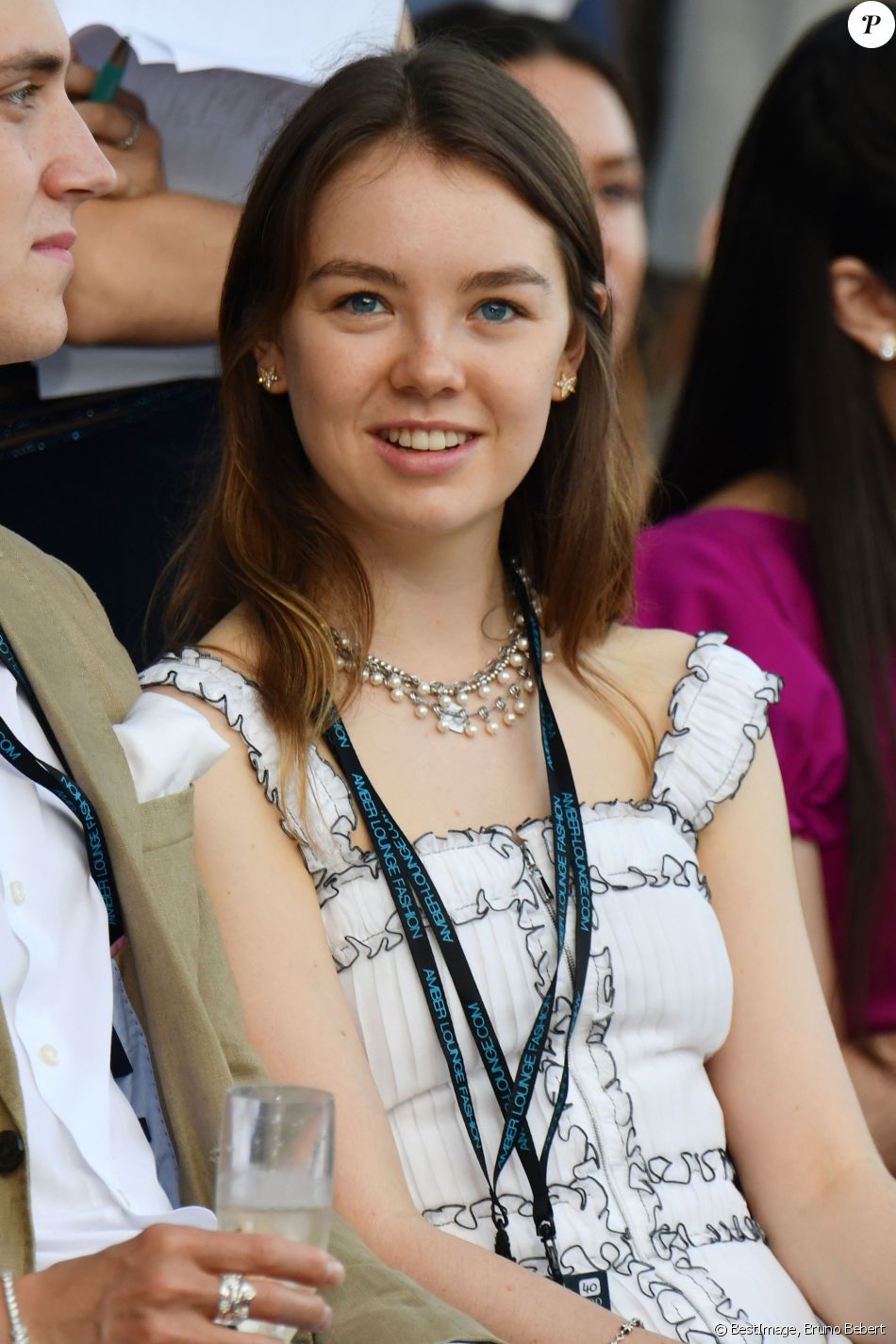 La princesse Alexandra de Hanovre lors de la soirée Amber Lounge UNITE Monaco 2018 au profit de